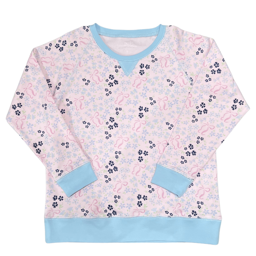 Floral Pima Knit Sally Sweatshirt