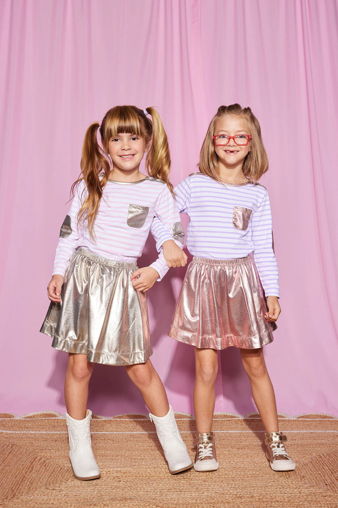 Gold Metalic Circle Skirt