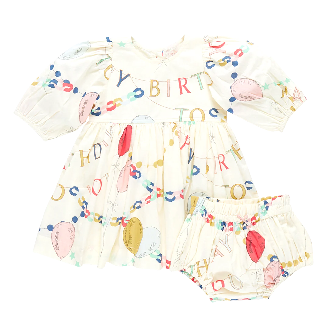 Baby Girls Brooke Dress Set - Birthday Garland