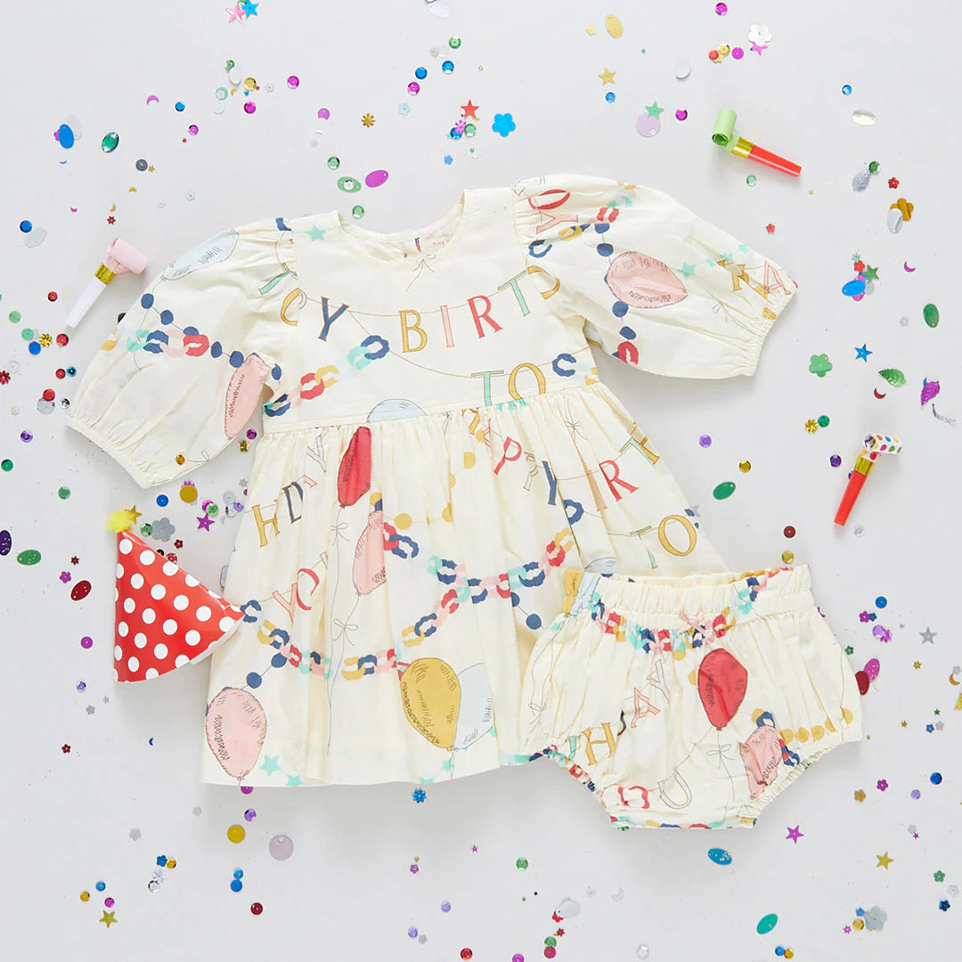Baby Girls Brooke Dress Set - Birthday Garland