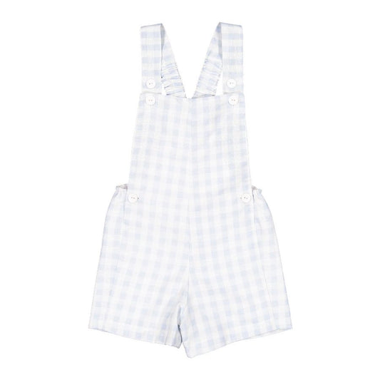 Blue Gingham Boy Overall