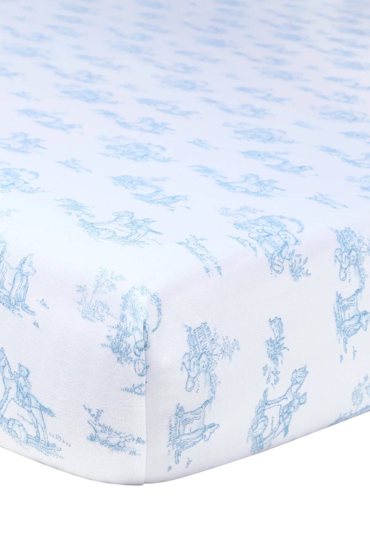 Toile Crib Sheet