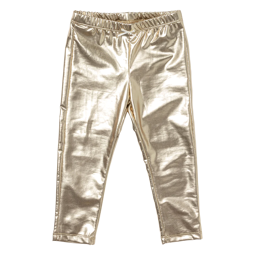 Girls Light Gold Legging