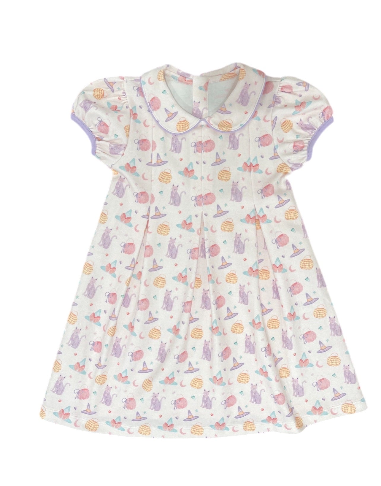 Halloween Pima Penny Pleat Dress