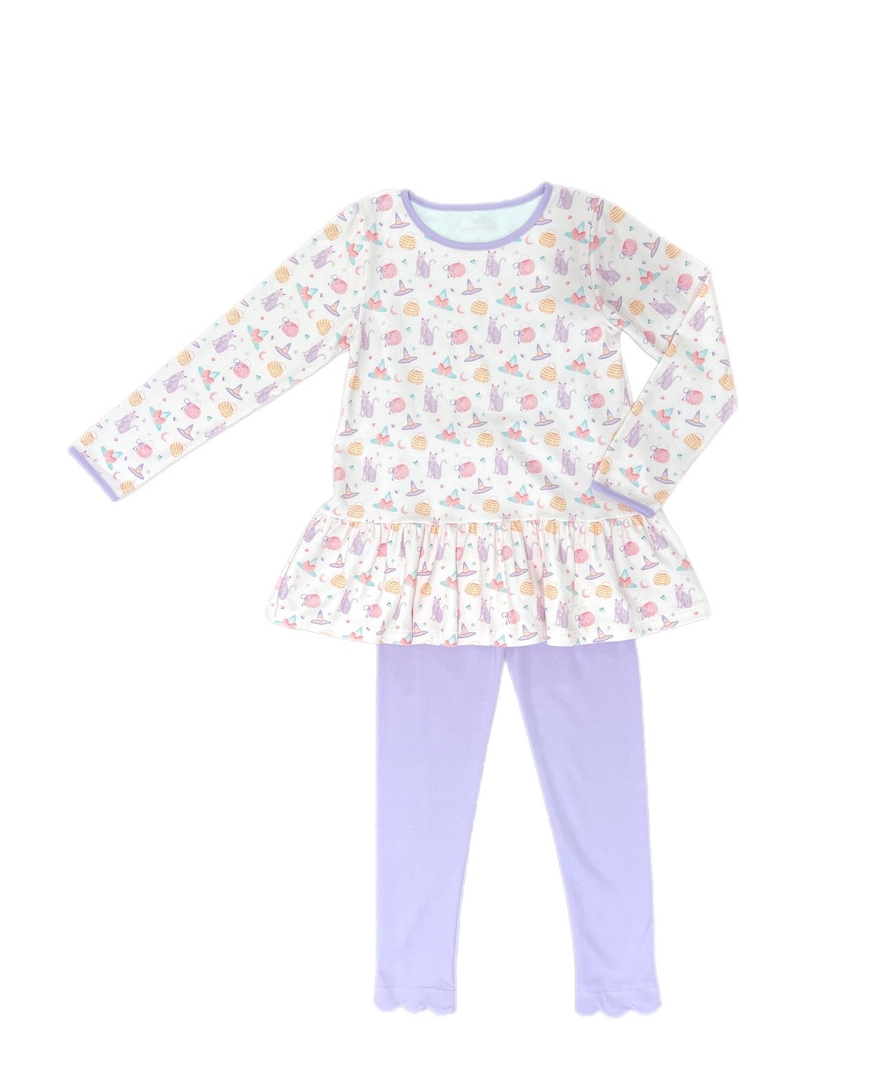 Halloween Pima Peggy Peplum Legging Set