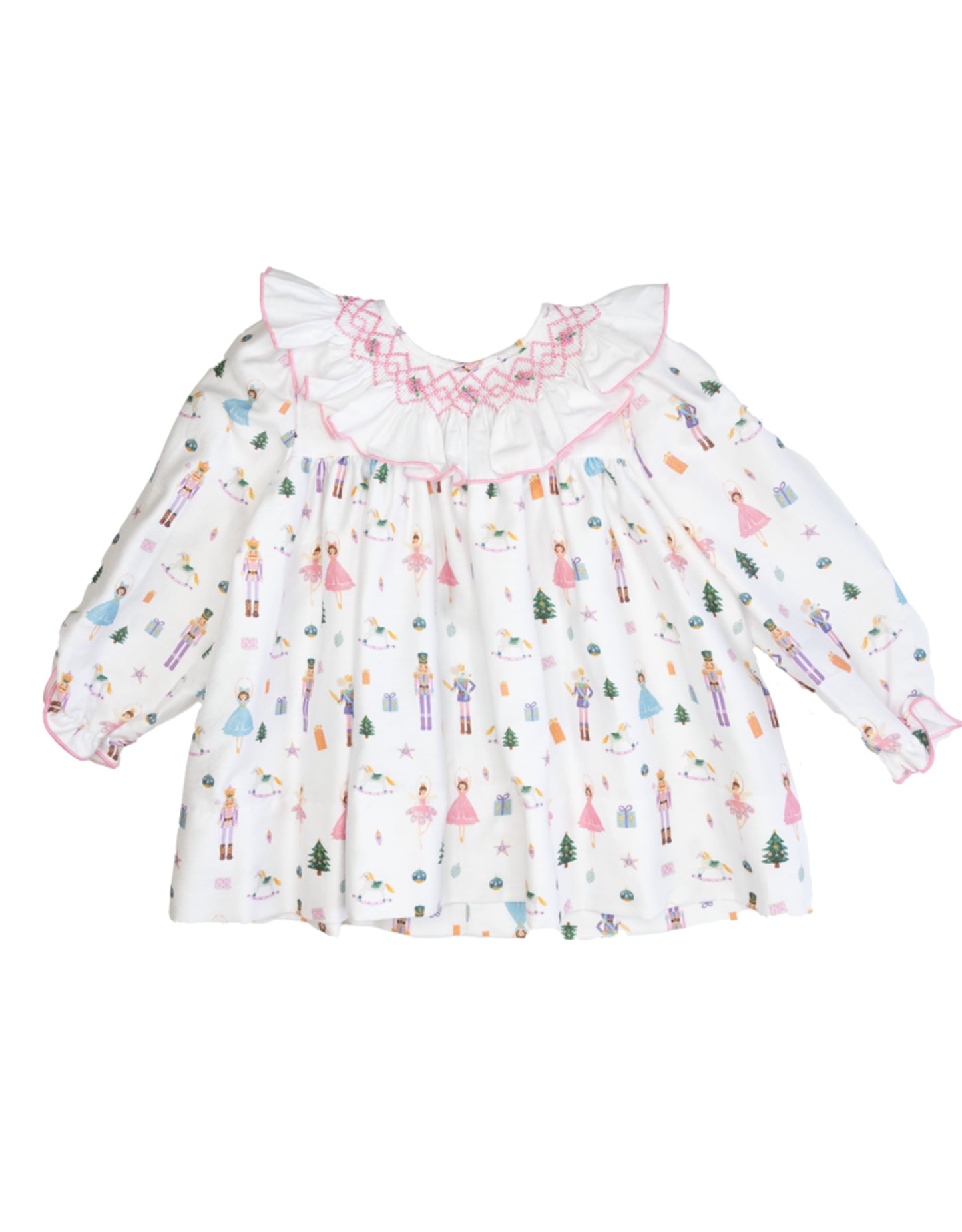 Penny Nutcracker Smocked Dress