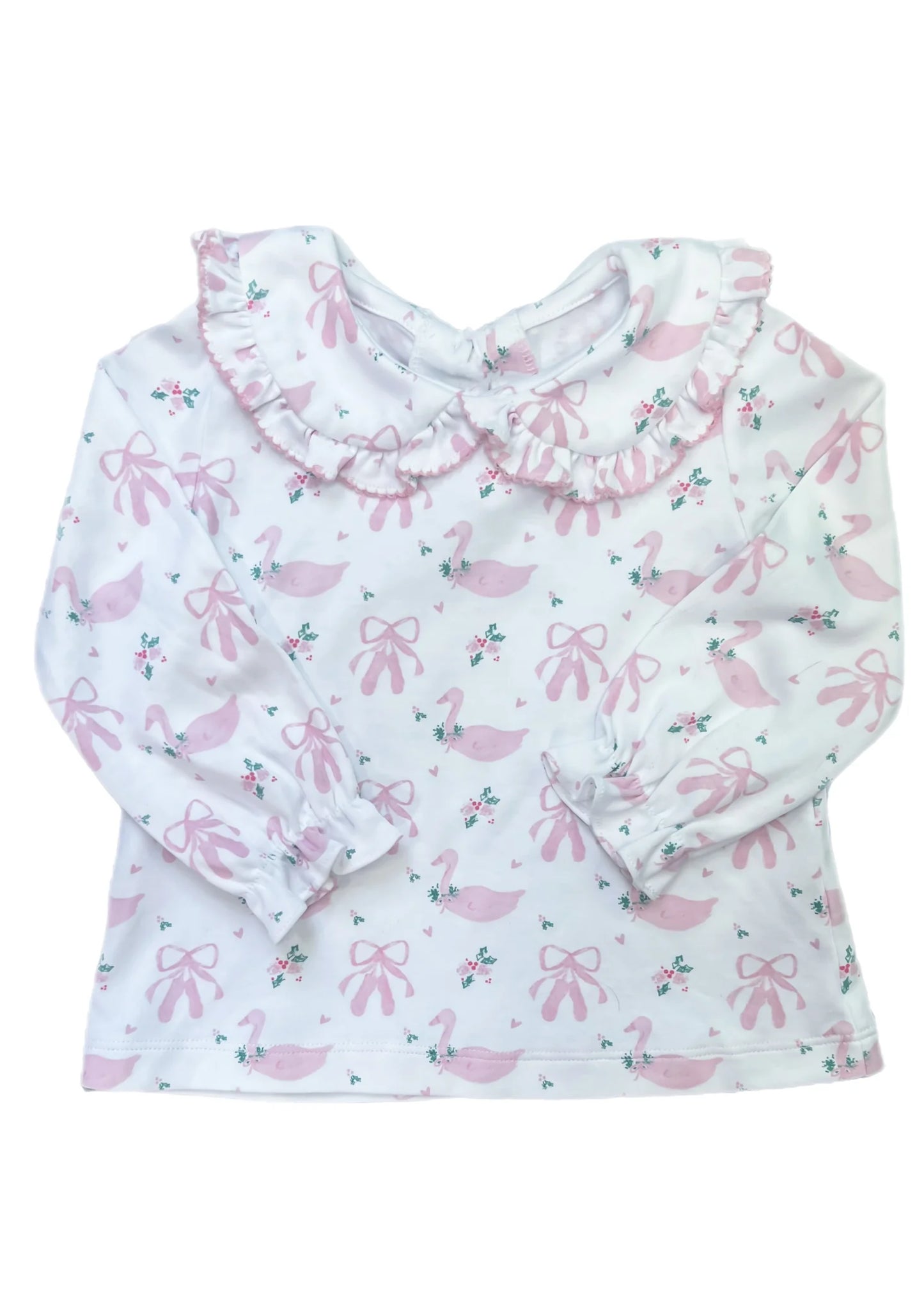 Pima Swan Peter Pan Collar Top