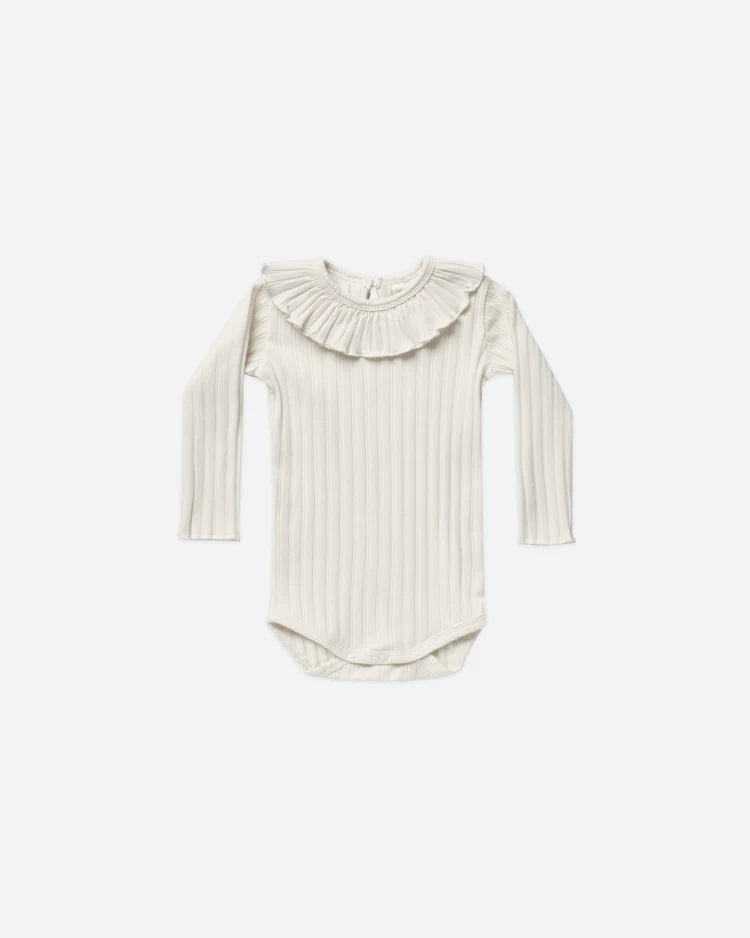 Ivory Ruffle Collar Onesie
