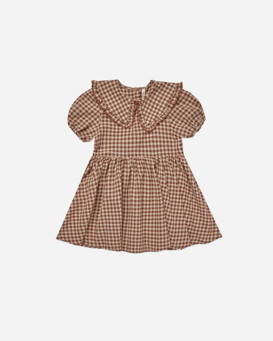 Camille Brown Gingham Dress