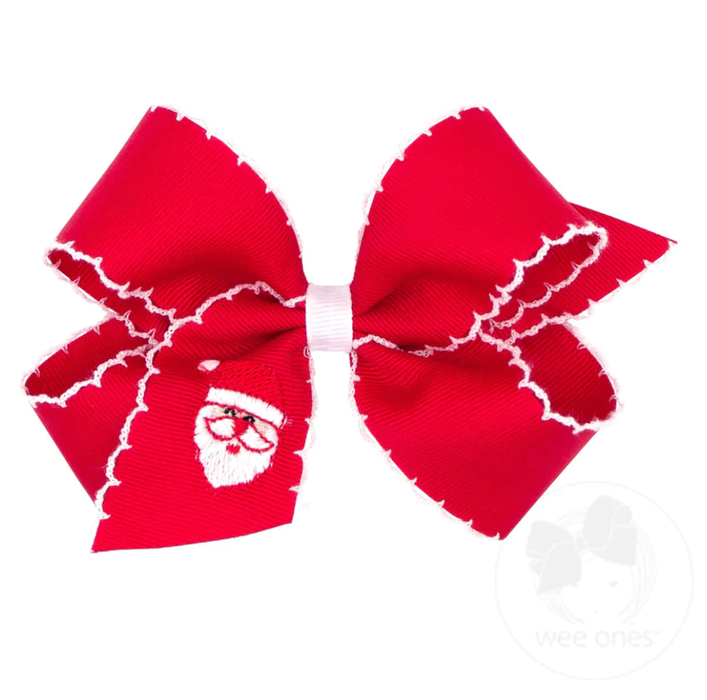 Red Santa Bow