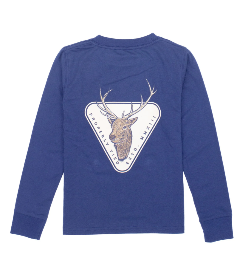 Elk Badge LS River Blu