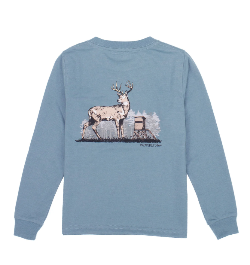Deer Season LS Steel Blue