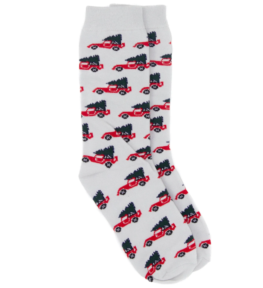 LD Lucky Duck Sock Christmas Truck