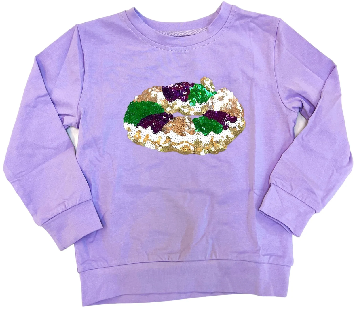 Lavender King Cake Sequin Tee