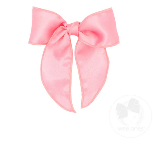 Satin Bowtie with Twisted Wrap and Whimsy Tails