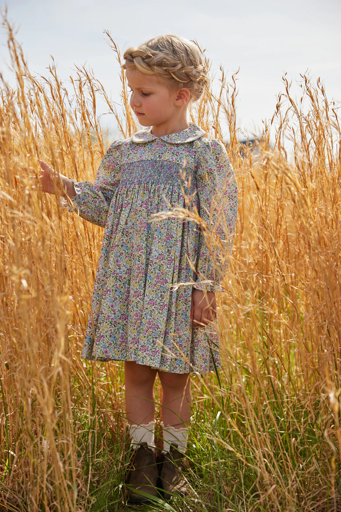 Green Gables Smocked Charlotte Dress