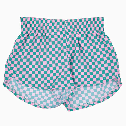 Steph Shorts in Pink and Green Check