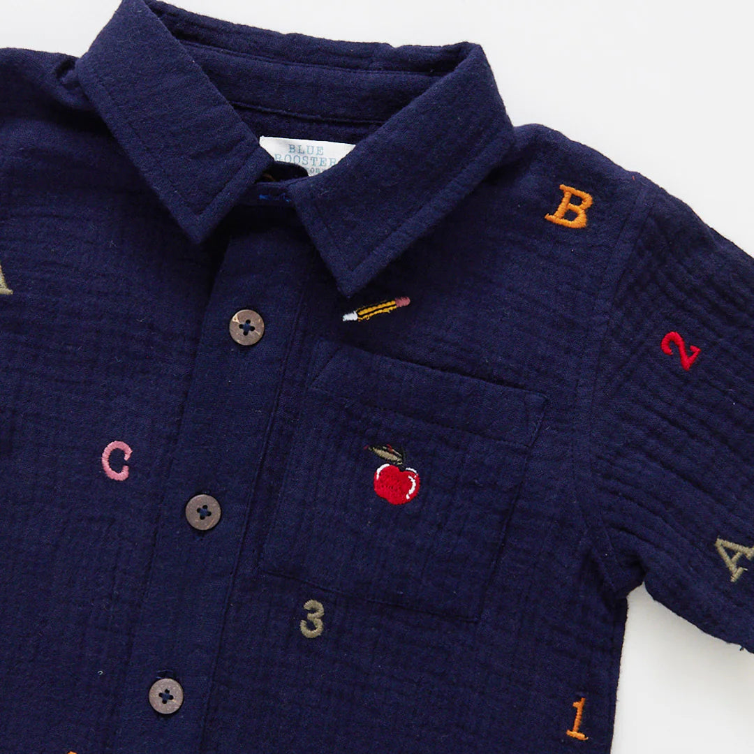 Alphabet Embroidered Polo