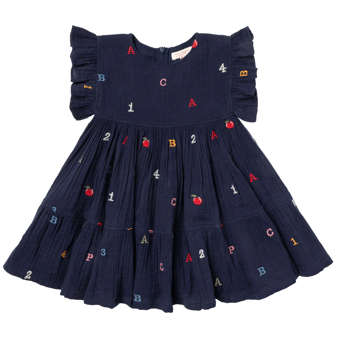 Alphabet Embroidery Dress