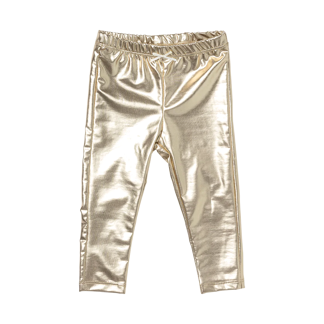 Girls Light Gold Legging