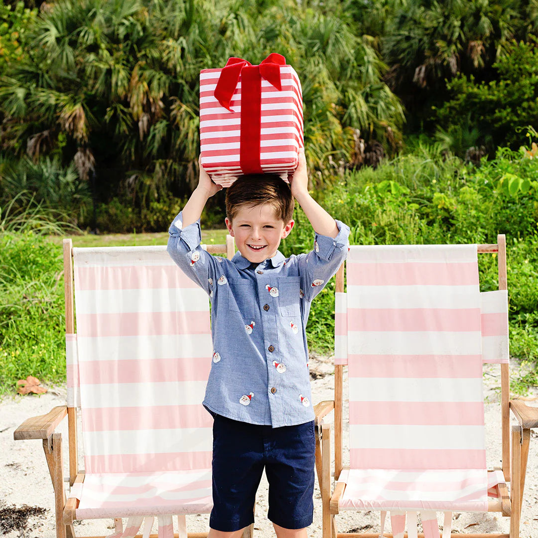 Boys Jack Shirt - Santa Embroidery