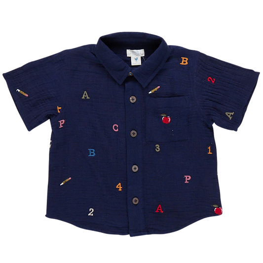 Alphabet Embroidered Polo