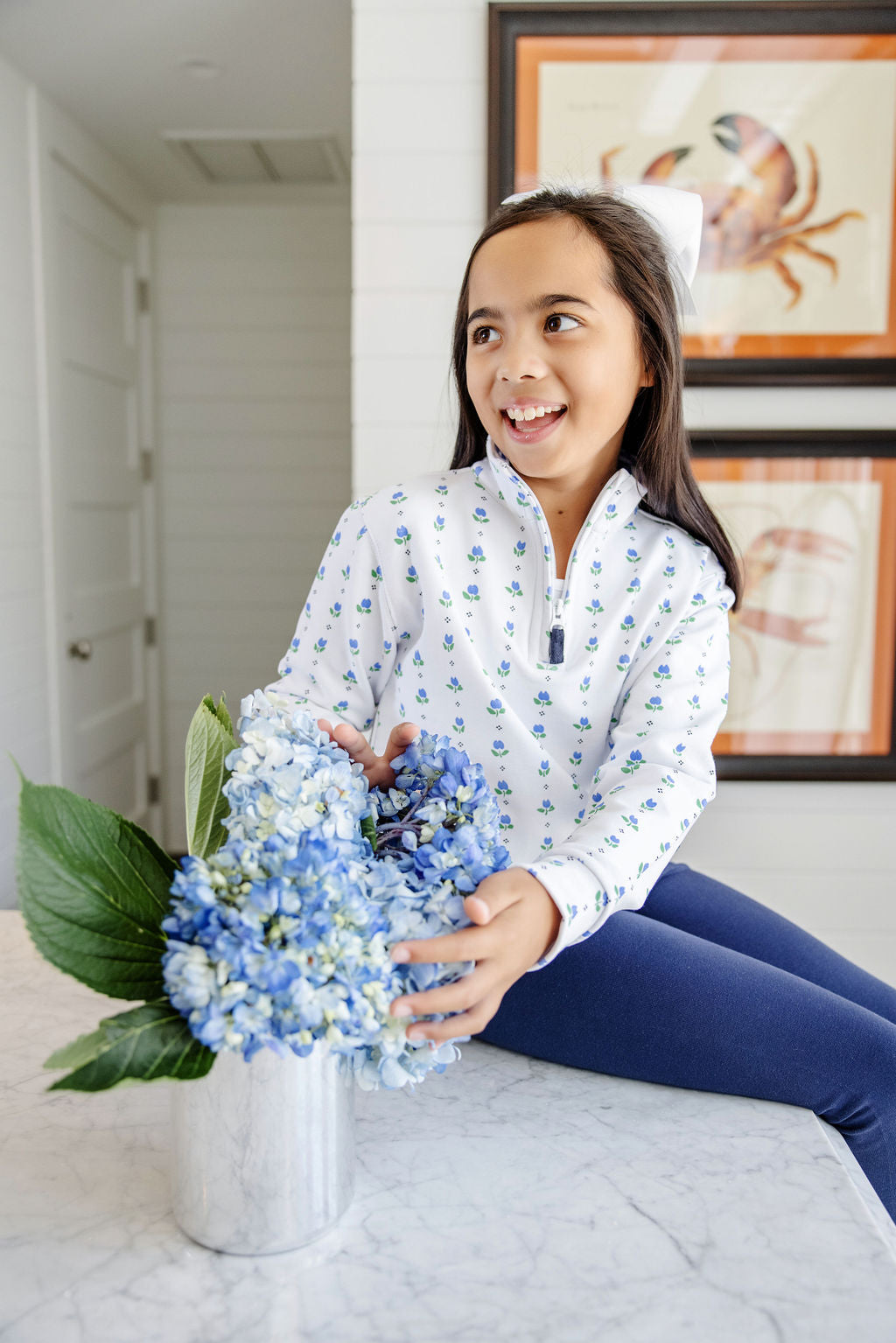 Canter Collar Half Zip - Georgetown Tulip