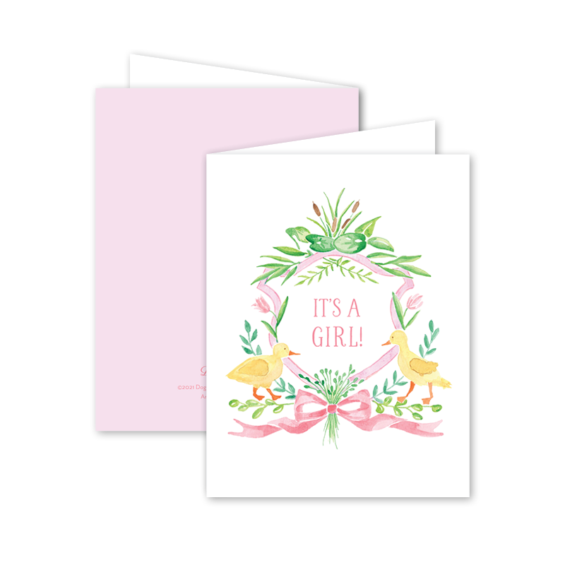 Little Duckling Pink Card