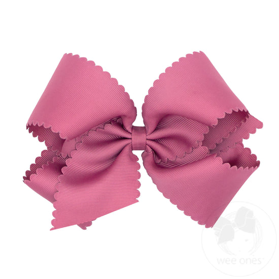 Scallop Edge Bow - Colonial Rose