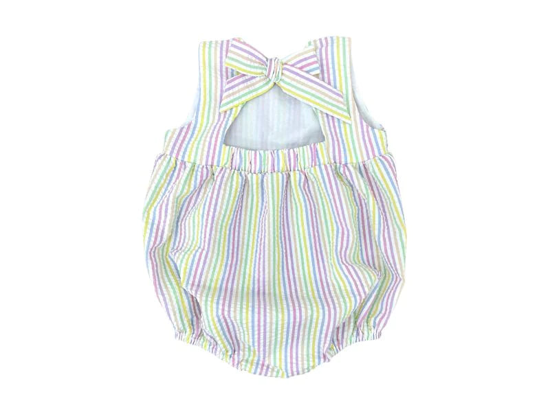 Pastel Stripe Seersucker Lottie Bubble