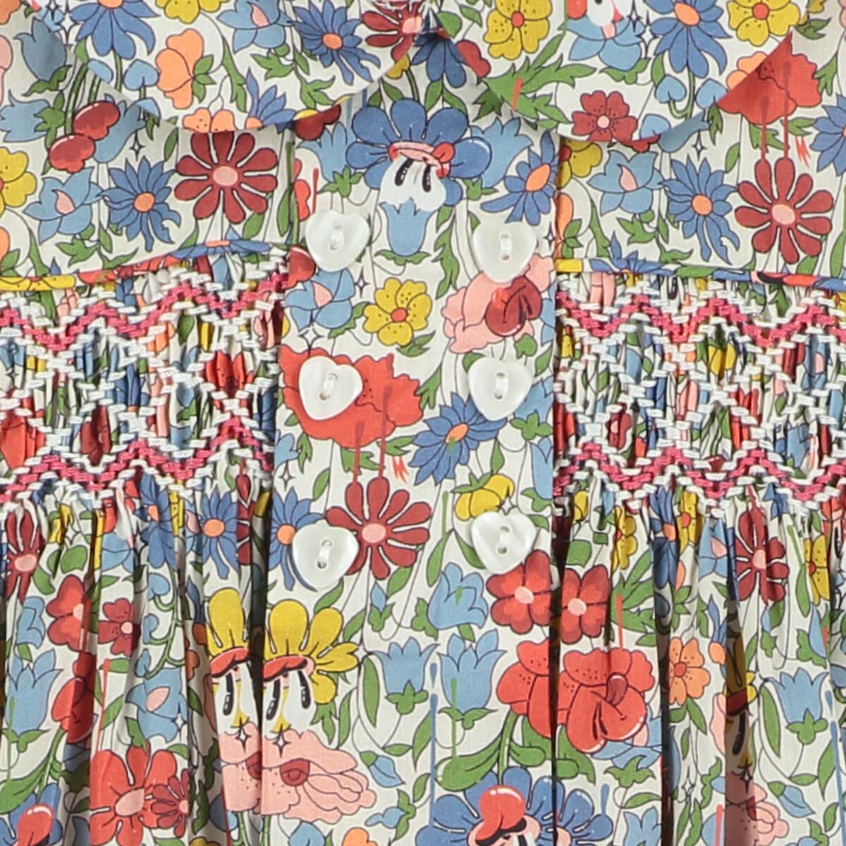 Eris Smocked Infant Dress - Liberty Print