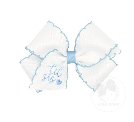 Little Sister Blue Bow