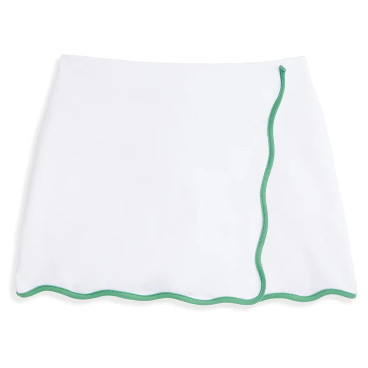 Girls white tennis skort by Bella Bliss.