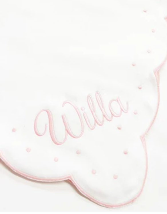 Scalloped Receiving Blanket