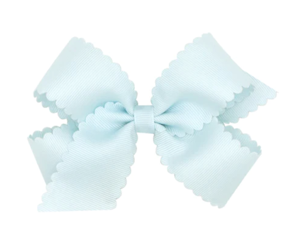 Scallop Edge Bow - Vapor Blue