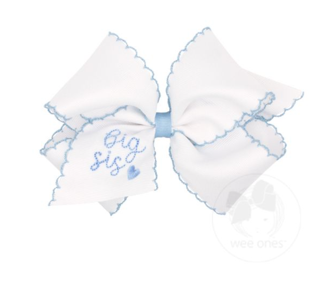 Blue Big Sister Bow