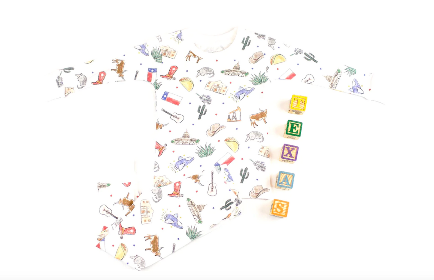 Texas Kids Organic Cotton Pajama Set