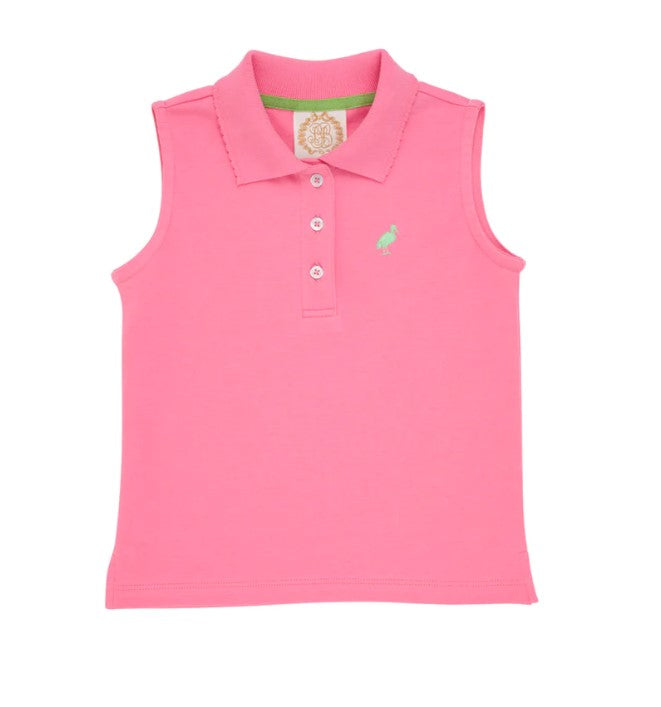 Sleeveless Hot Pink Girls Polo by The Beaufort Bonnet Company.