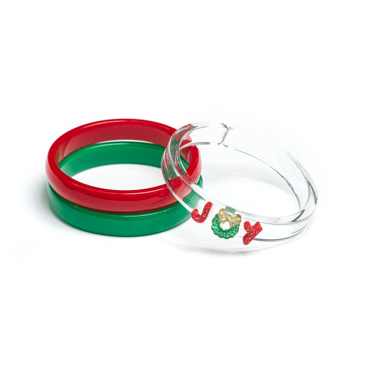 HOL23- Joy Red Green Mix Bangles