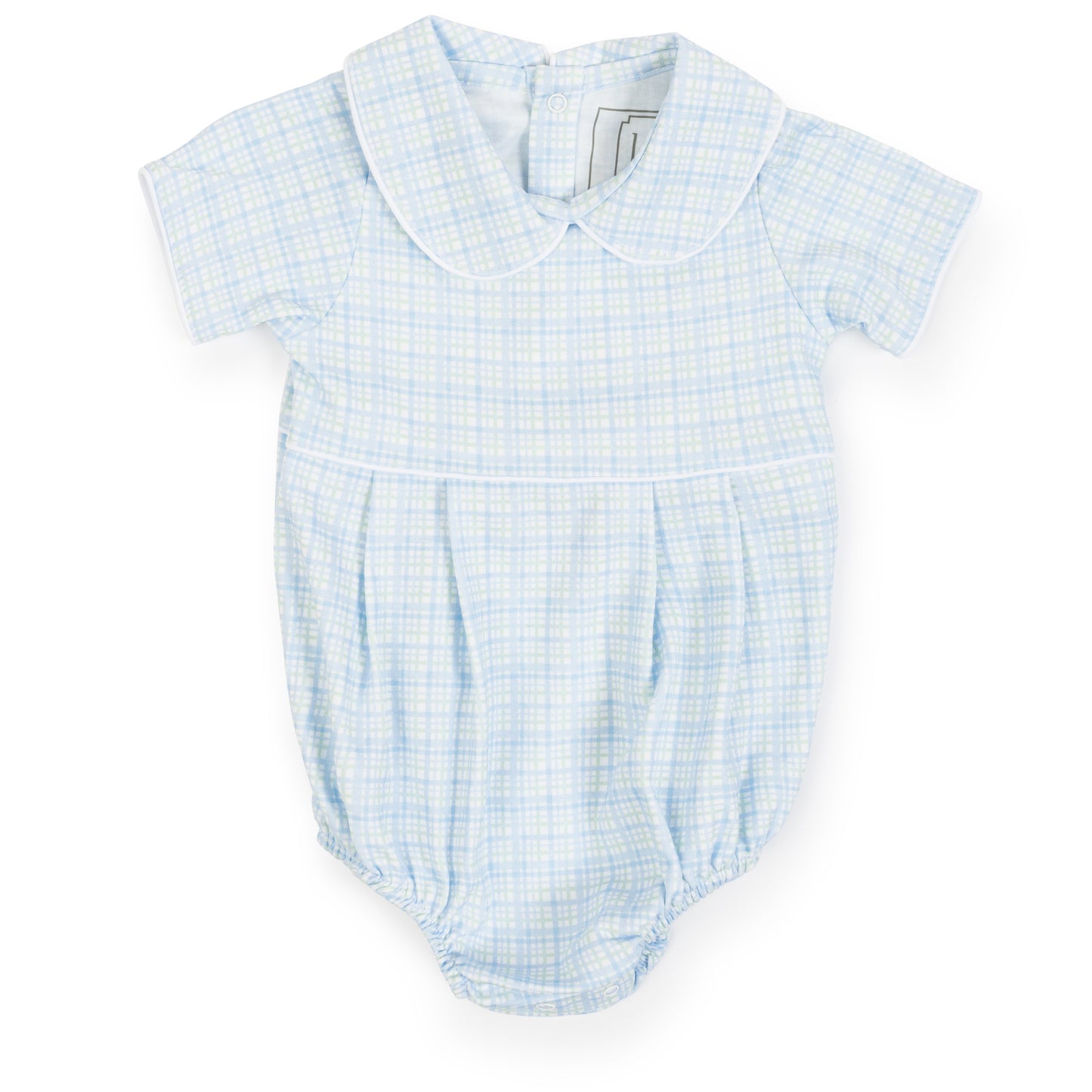 Pastel Plaid Palmer Boys Bubble
