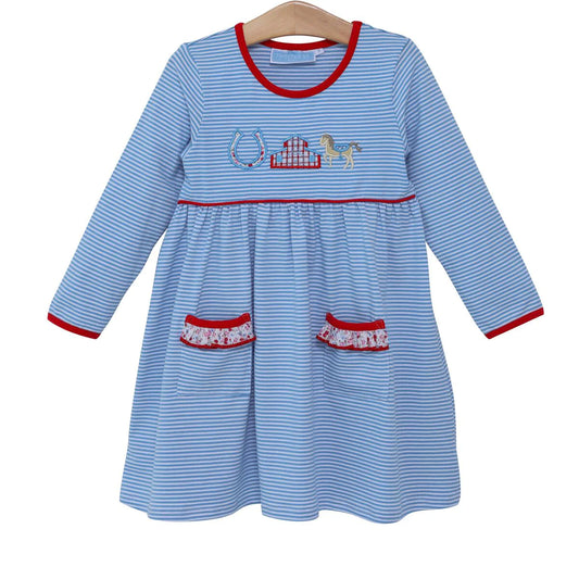 Horse & Stable Applique Dress