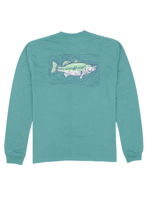 Teal Spotted Bass LS Tee