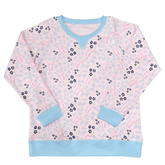 Floral Pima Knit Sally Sweatshirt