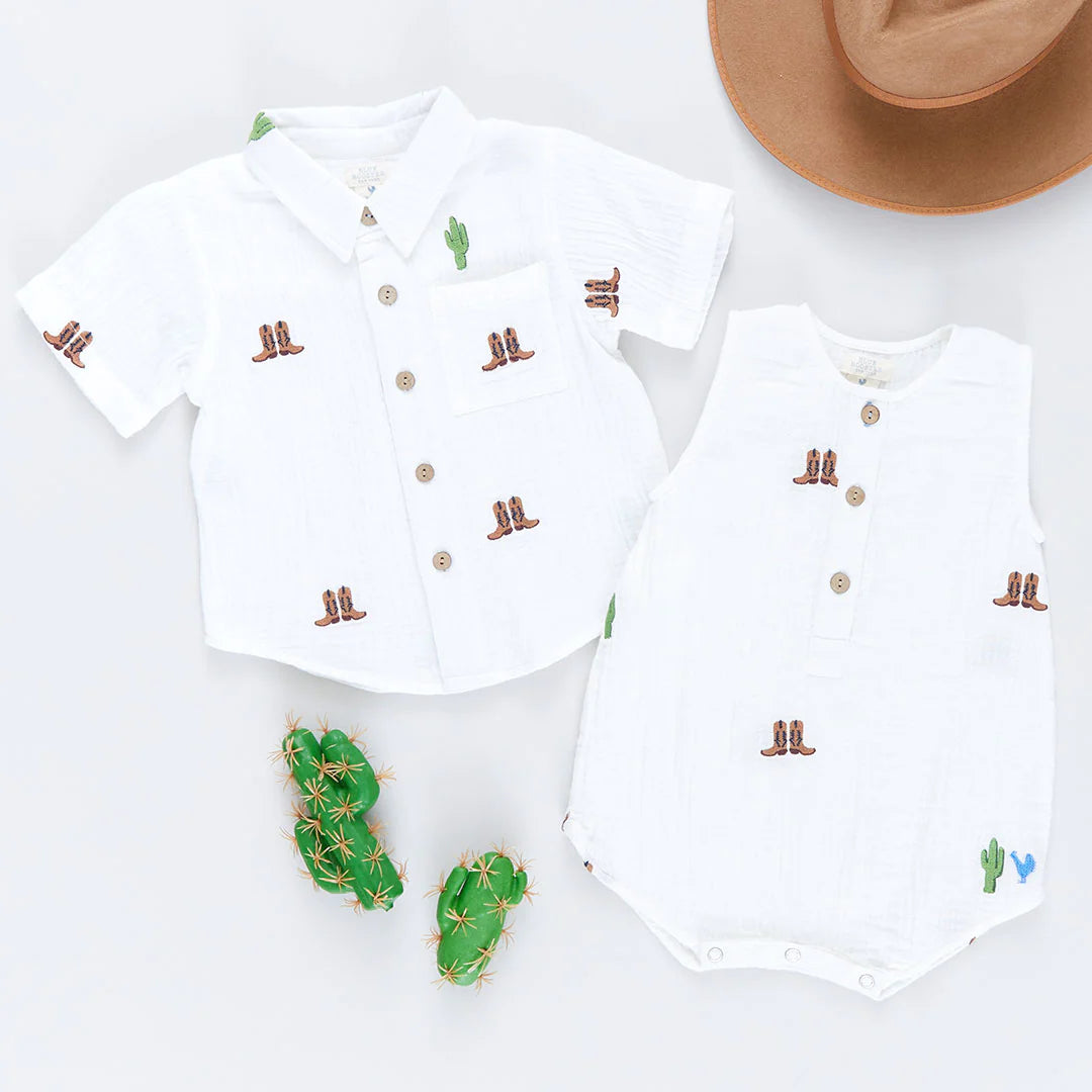 Baby Boys Riley Embroidered Rodeo Jumper