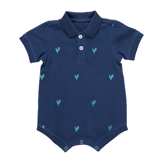 Embroidered Rooster Shortall