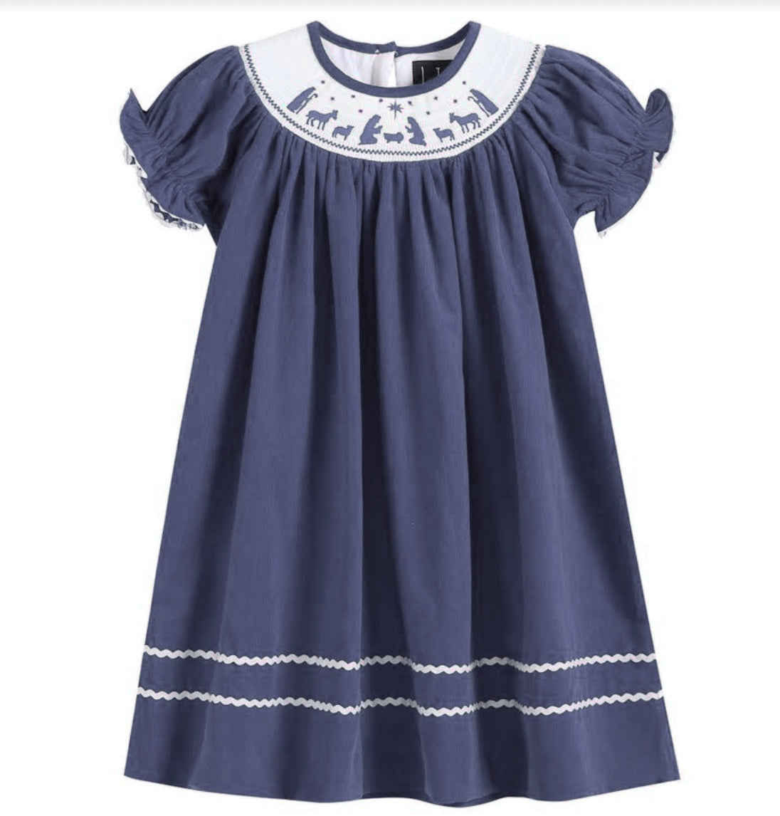 Girls Corduroy Nativity Dress