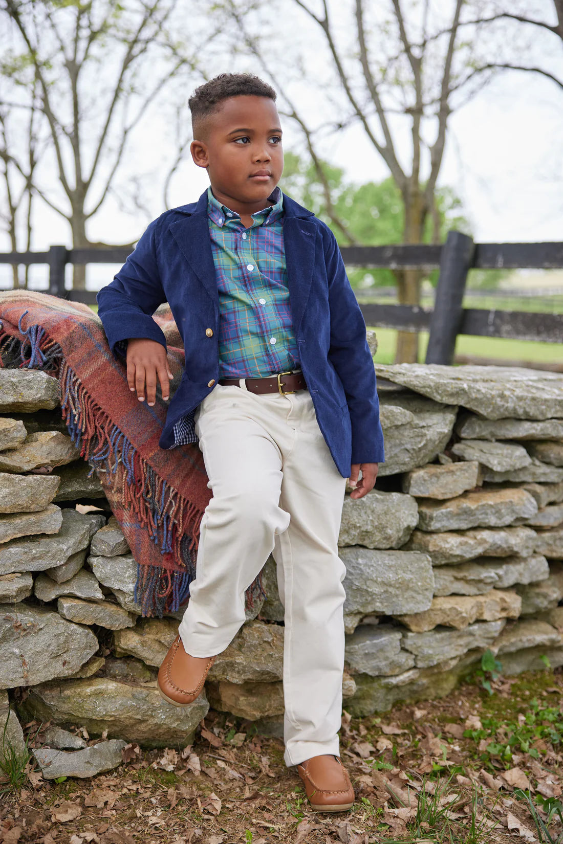 Navy Corduroy Classic Blazer