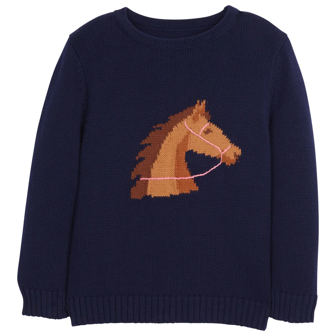 Girl Horse Intarsia Sweater
