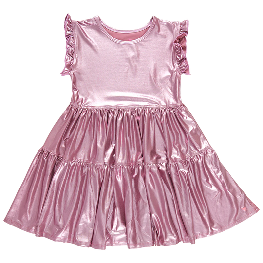 Light Pink Polly Lame Dress