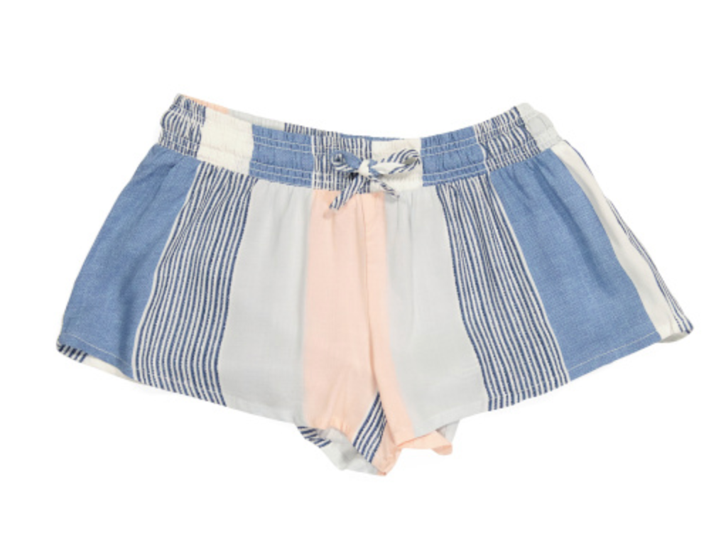Clearwater Stripe Smocked Shorts